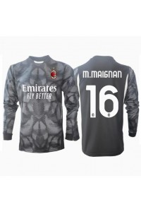 AC Milan Mike Maignan #16 Keeper Fotballdrakt Hjemme Klær 2024-25 Lange ermer